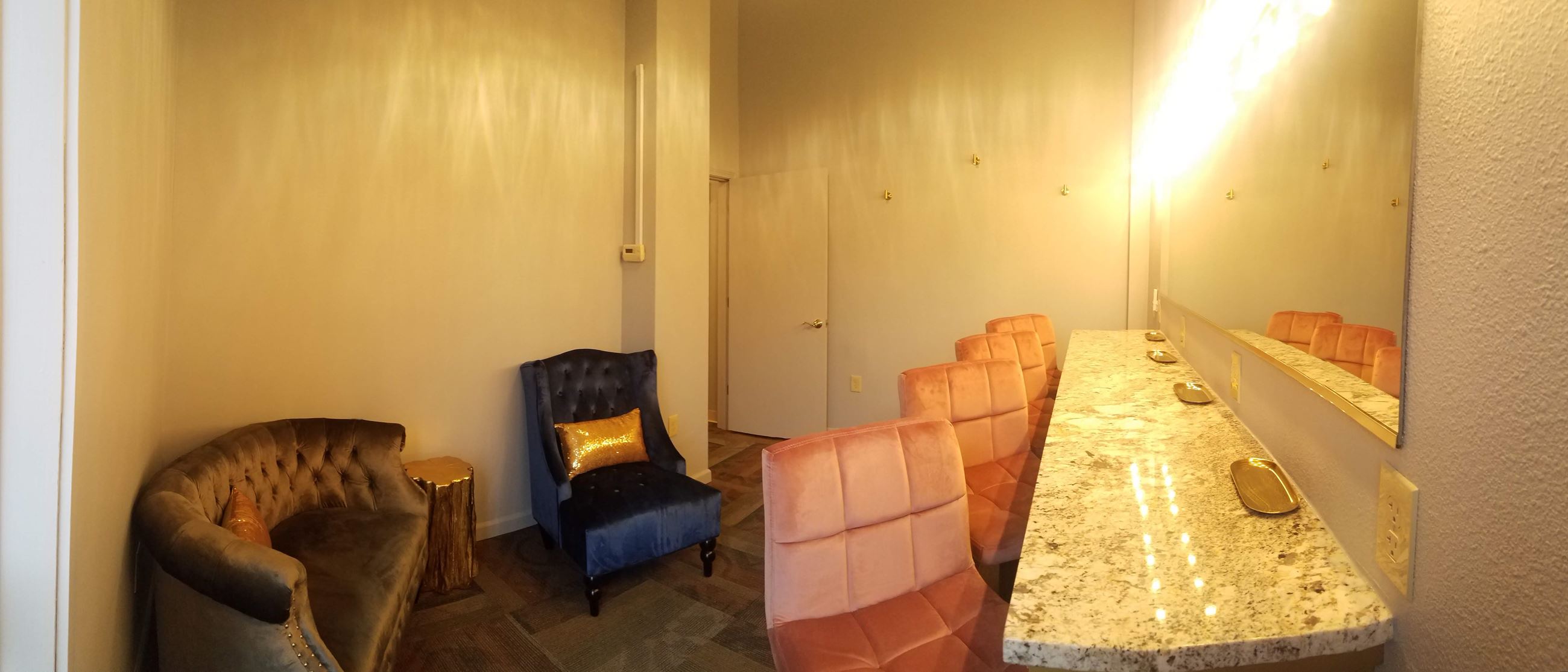 Image of Bridal Suite with Makeup Bar and Seating