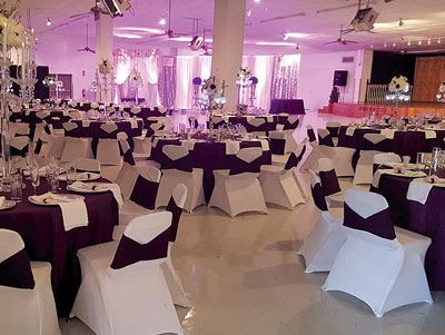Tables and Chairs Decorated in Sherwood Forest