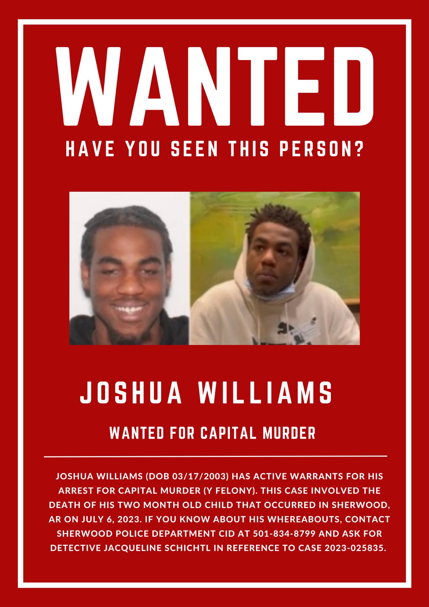 Wanted - Joshua Williams