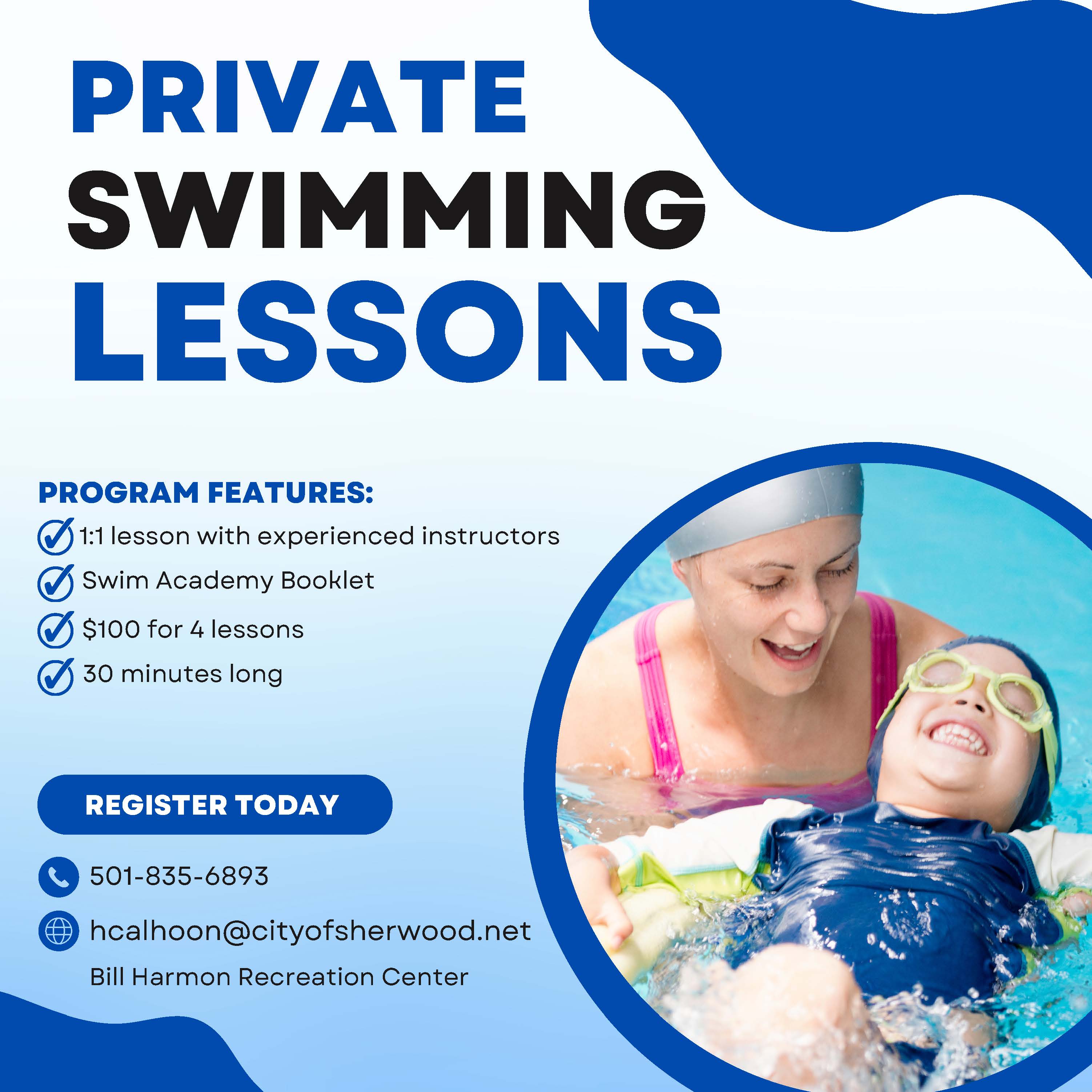 Private Swim Lessons March 2024