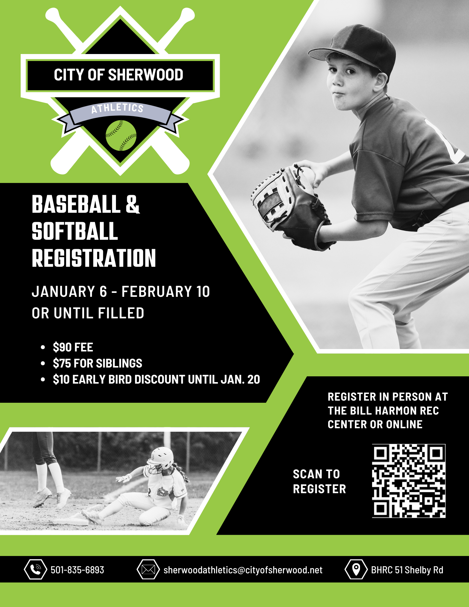 Baseball and Softball Registration