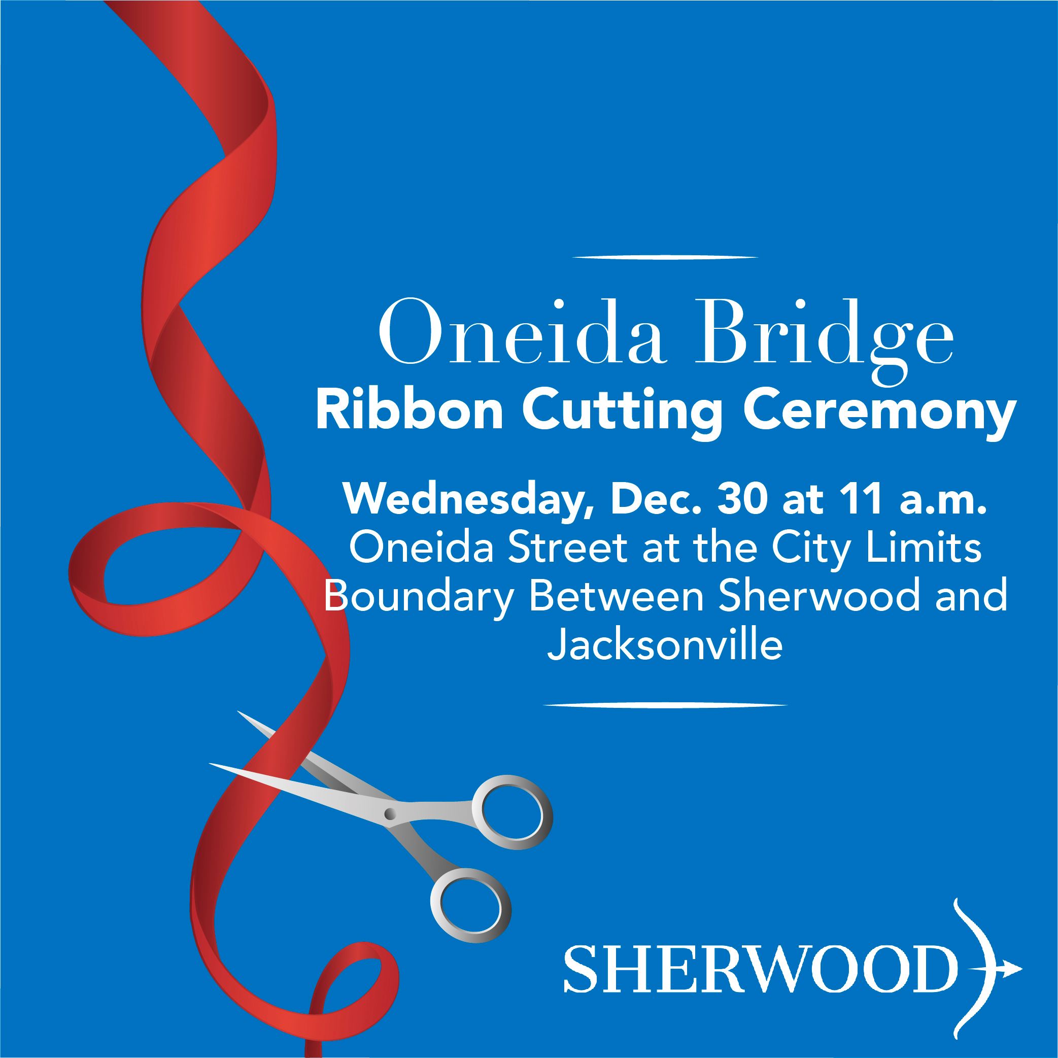 Image of Oneida Bridge Ribbon Cutting information on Wednesday, Dec. 30 at 11 a.m.